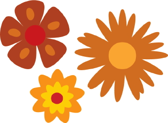 One Flower Petal Clipart.