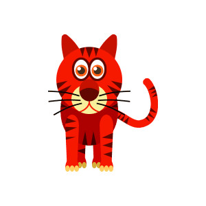 Showing post & media for Cartoon red cat clip art.