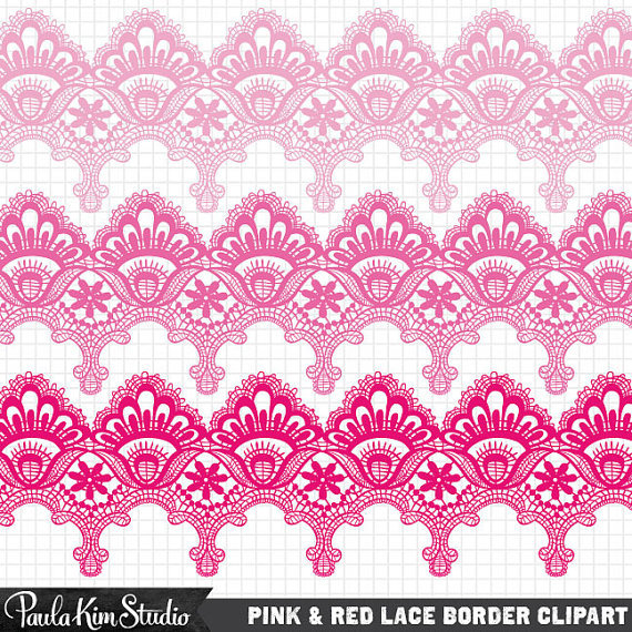 Red lace clip art pink lace clipart lace clipart lace clip.