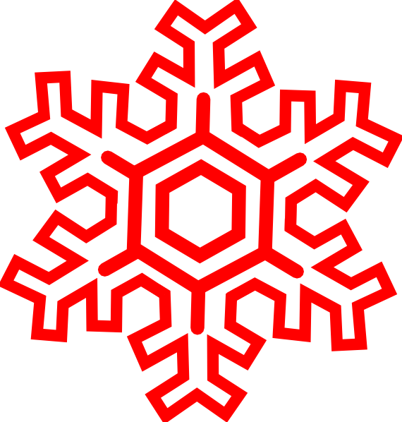 Red Snowflake Clip Art At Clker Com Vector Online Special.