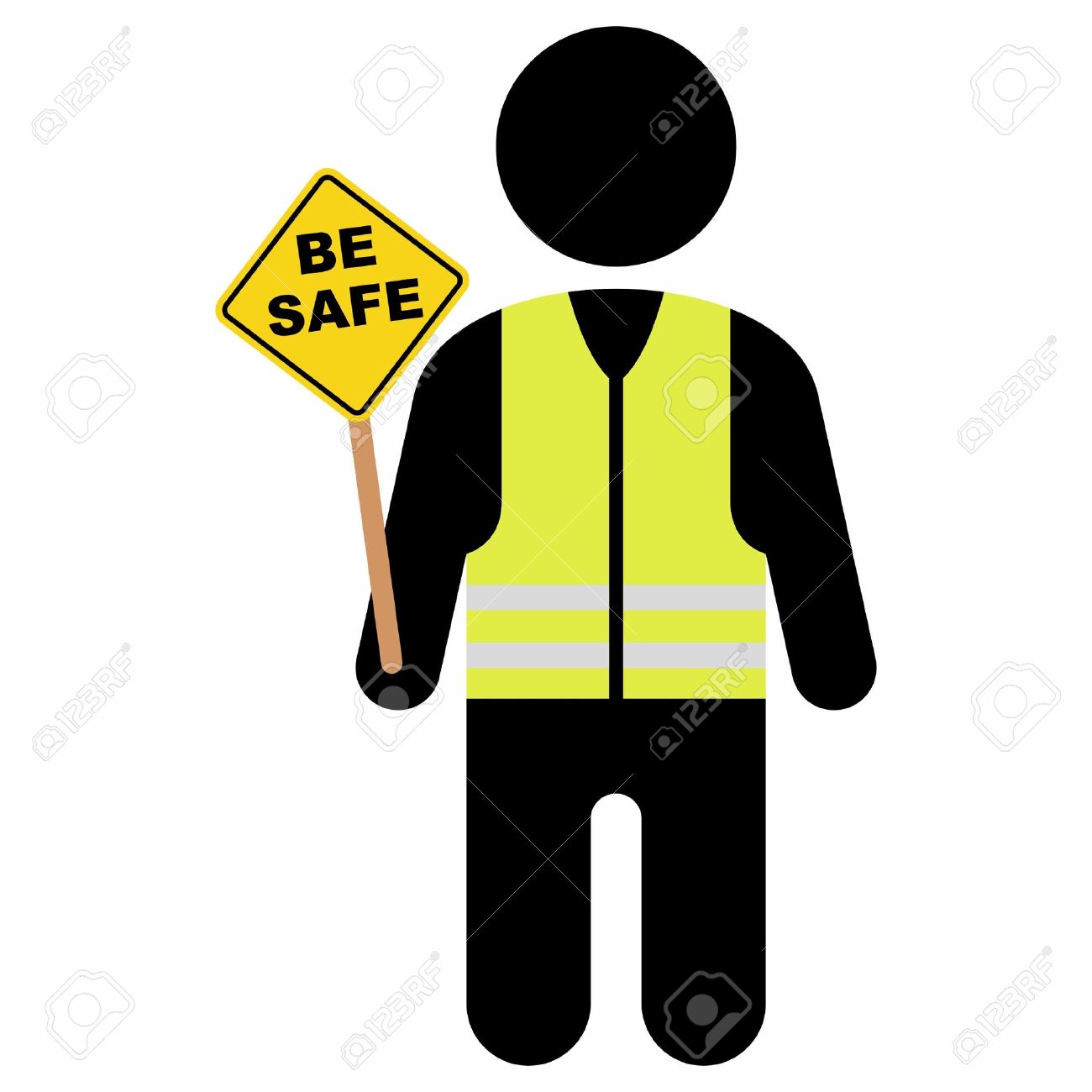 Reflective vest clipart.