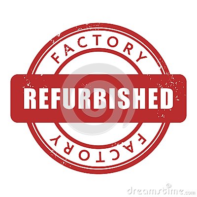 Factory Refurbished Rubber Stamp Royalty Free Stock Photo.