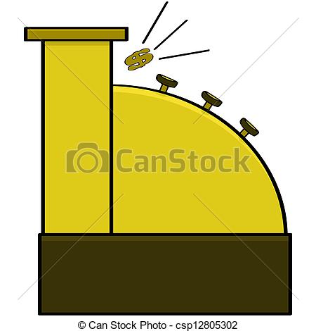 Vector Clipart of Cash register.