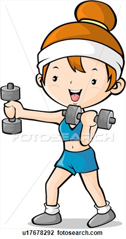 Exercise Regularly Clip Art.