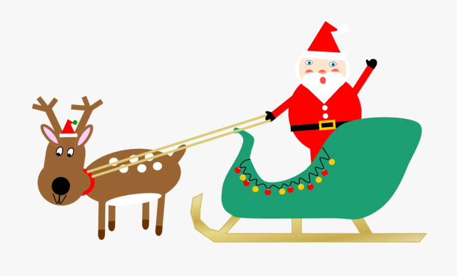 Reindeer Sleigh Png, Cliparts & Cartoons.