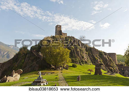 Stock Photo of "Messner Mountain Museum Firmian from Reinhold.