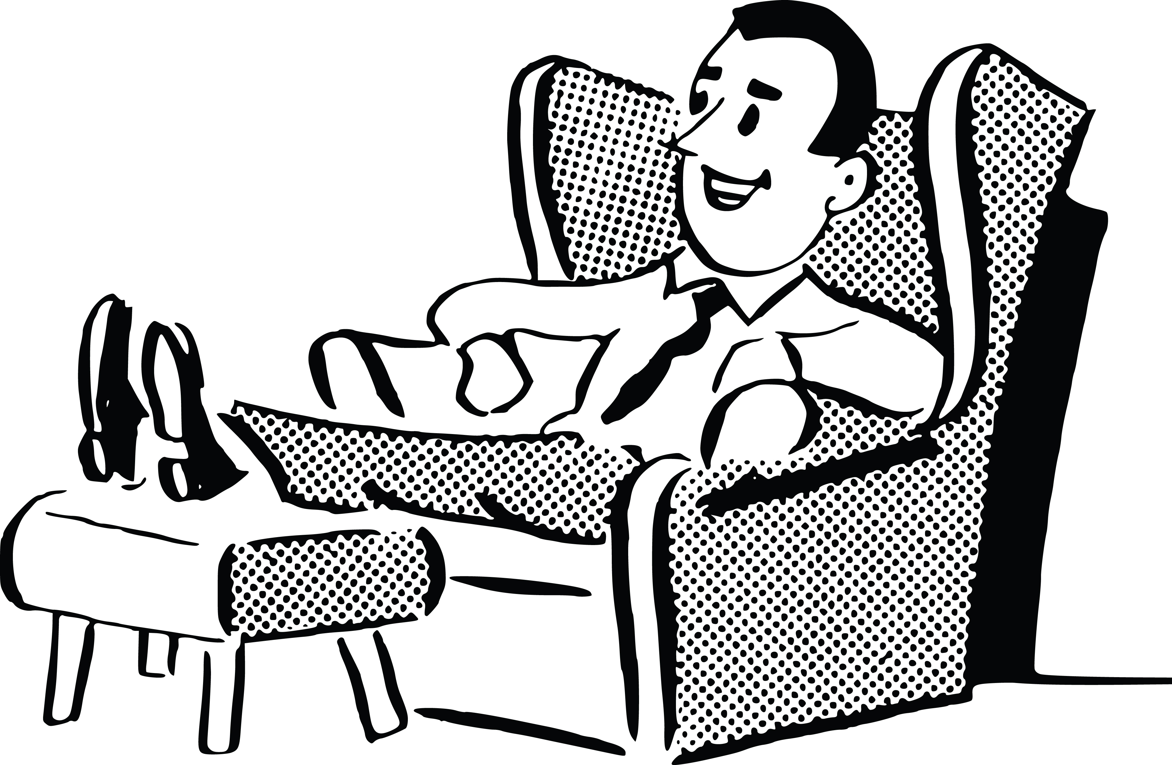 839 Relaxing free clipart.