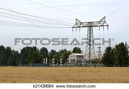 Stock Photo of Relay Station On Field k21439064.