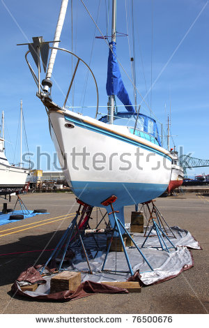 Boat Repair Stock Images, Royalty.