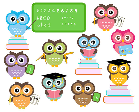 Clip Art. So cute. Would love to do an owl theme or bulletin board.