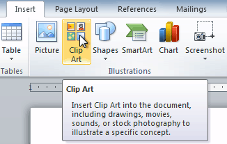 Resize clip art.