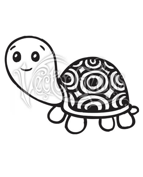 High Resolution Cartoon Cute Hand Drawn Turtle Shell Clip Art Stock Art.