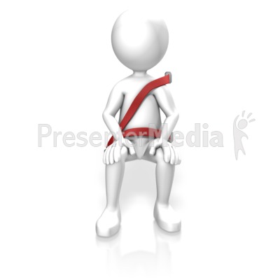 Figure Wearing Seat Belt.