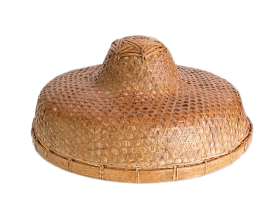 Chinese Rice Paddy Hat transparent PNG.