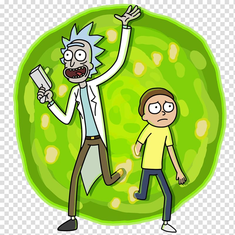 Rick And Morty Stickers transparent background PNG cliparts.