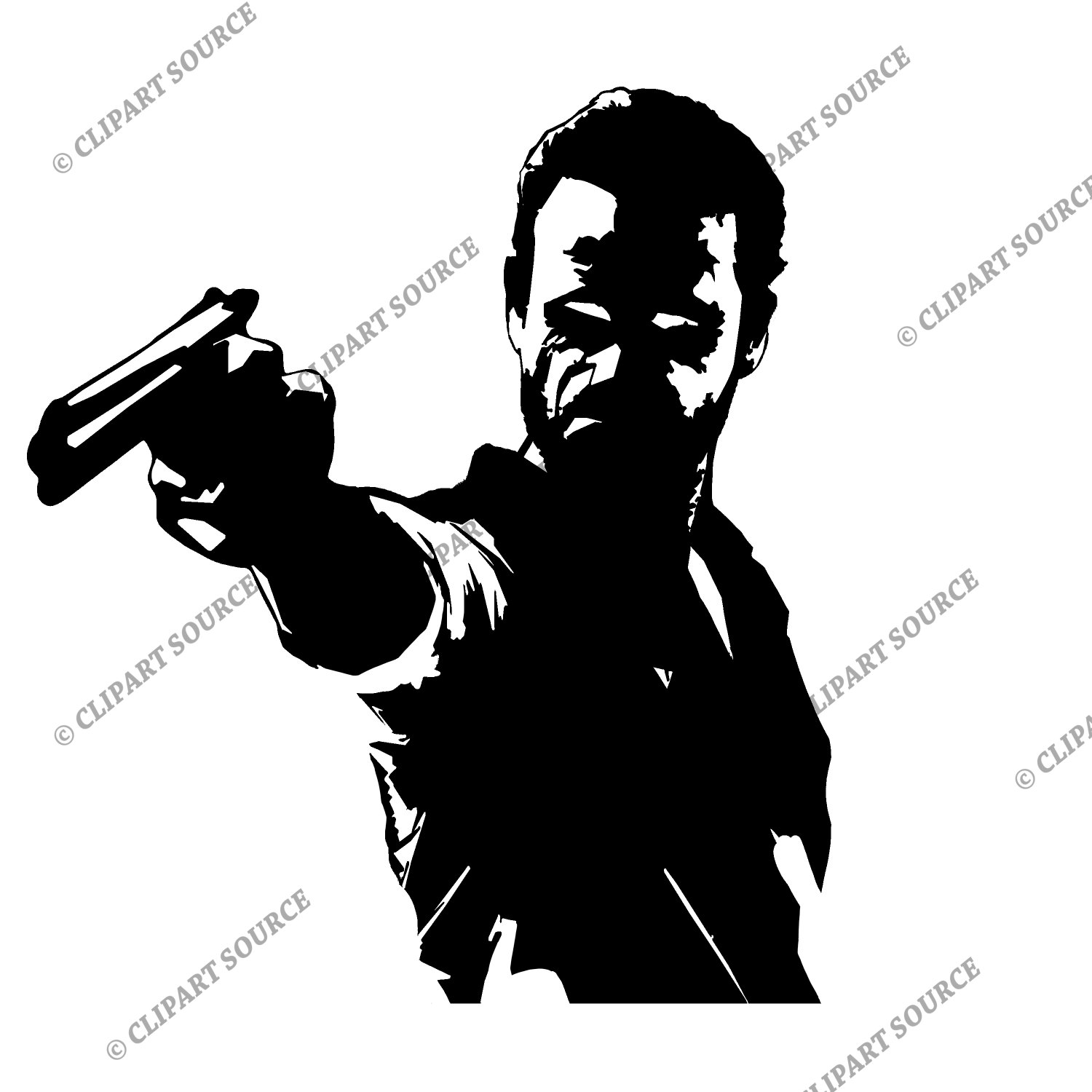 Walking Dead Rick Clipart.