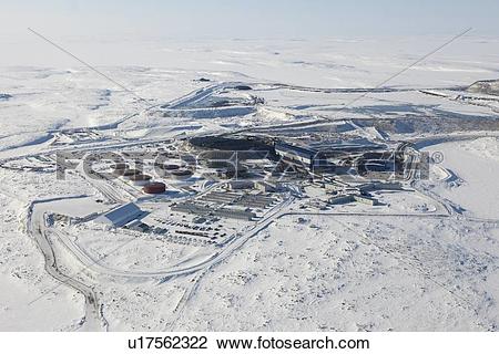 Stock Photo of Diavik Rio Tinto Diamond Mine, Lac de.