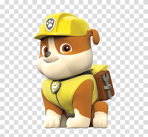 Paw Patrol character , Paw Patrol Rubble transparent.