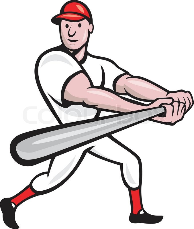 1074 Baseball Player free clipart.