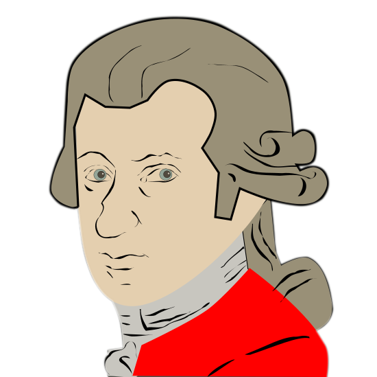 Free Mozart Clip Art.