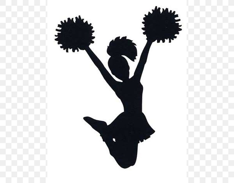 Cheerleading Silhouette Sport Clip Art, PNG, 488x640px.