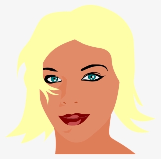 Free Blonde Hair Clip Art with No Background.