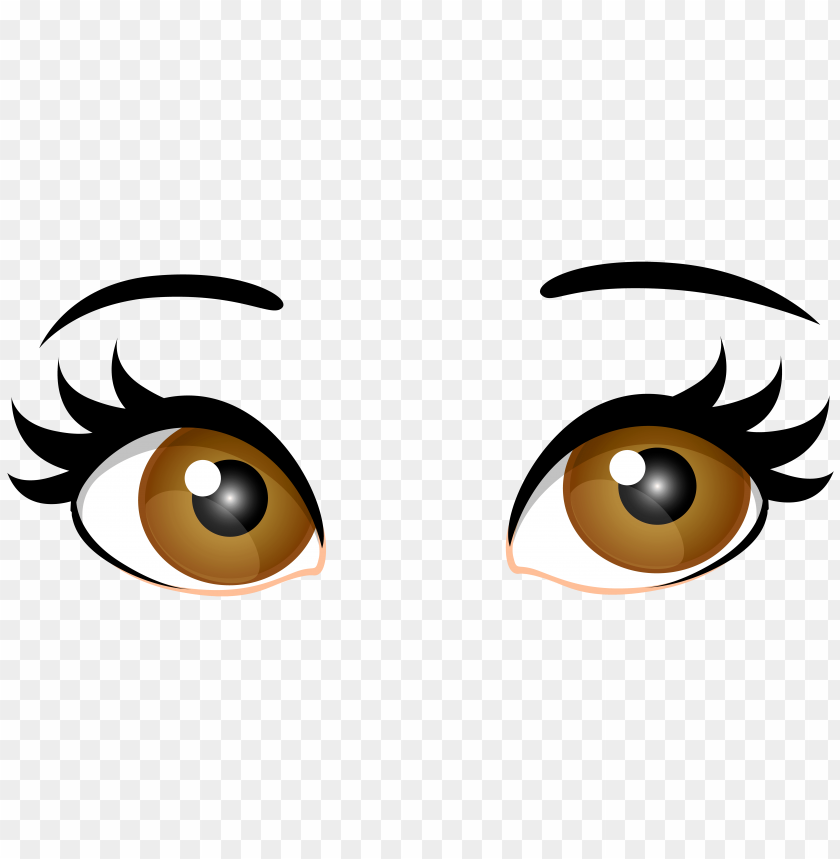 Download brown female eyes clipart png photo.