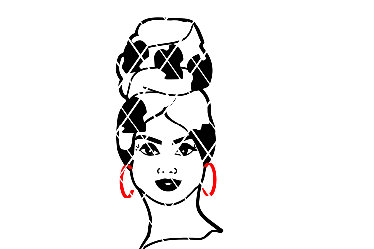 Della Headwrap svg,Afro woman svg, Black Girl Magic svg.