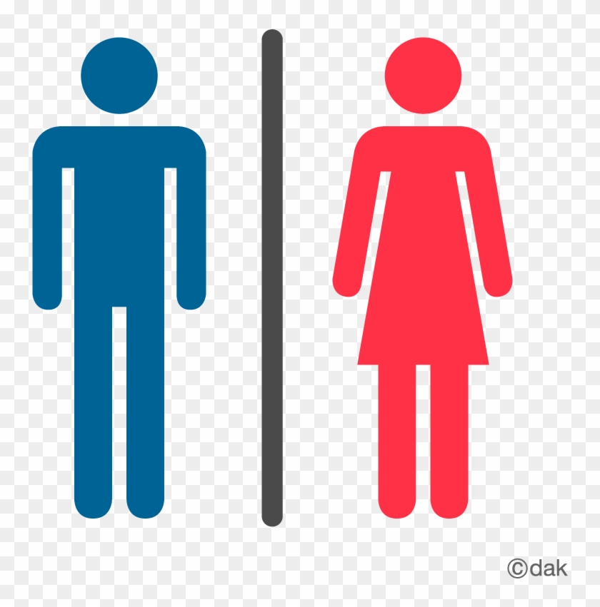 Male And Female Bathroom Signs.