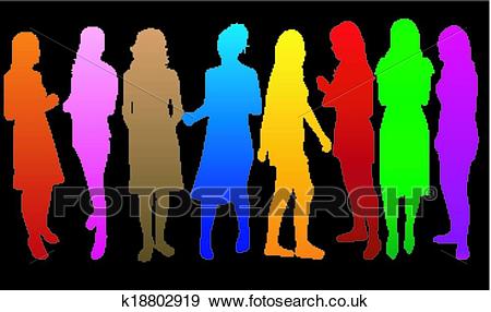 Fashion Women color* Clip Art.