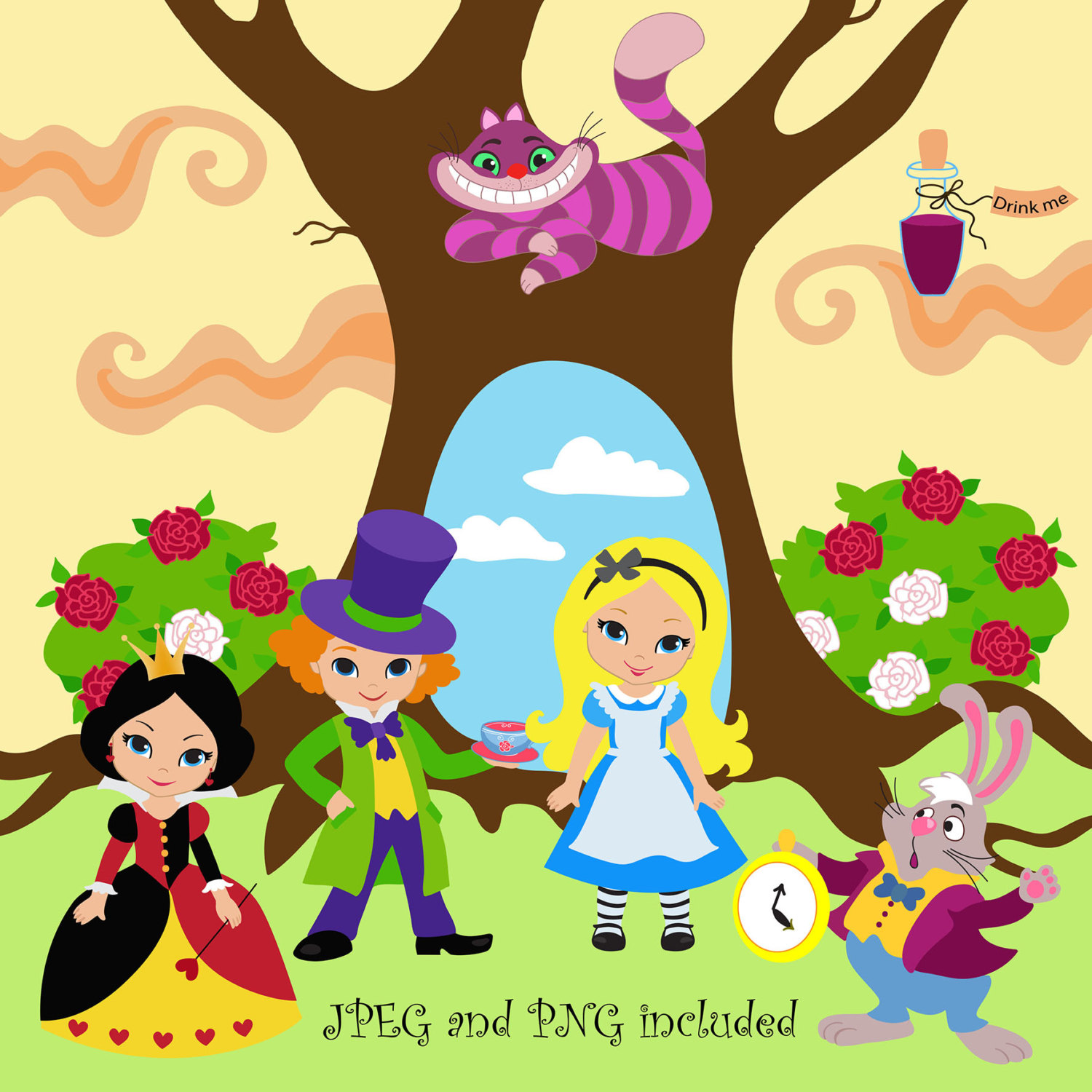 Wonderland Clipart.