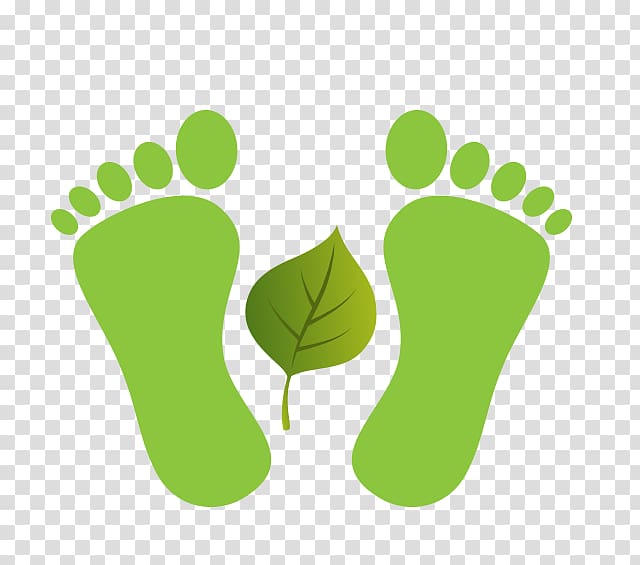 Footprint Toe , Green foot print transparent background PNG.