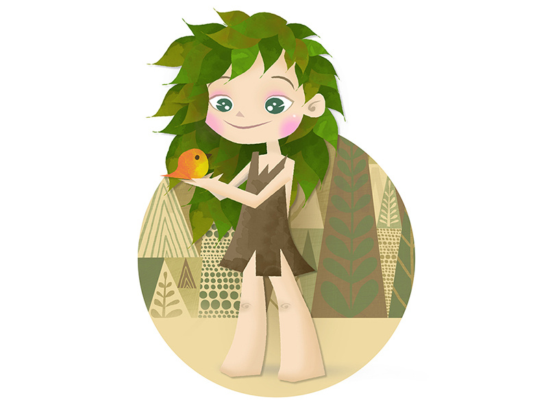 Little Wood Nymph by Burcu Ayaroğlu on Dribbble.