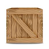 Wooden Box Clip Art.