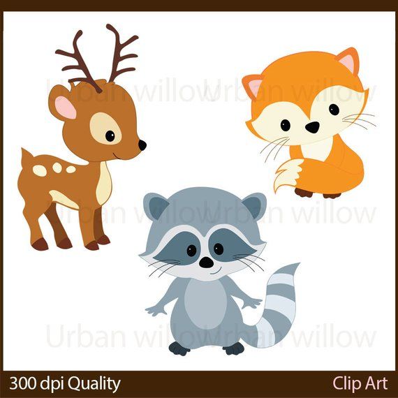 VECTOR WOODLAND ANIMALS.