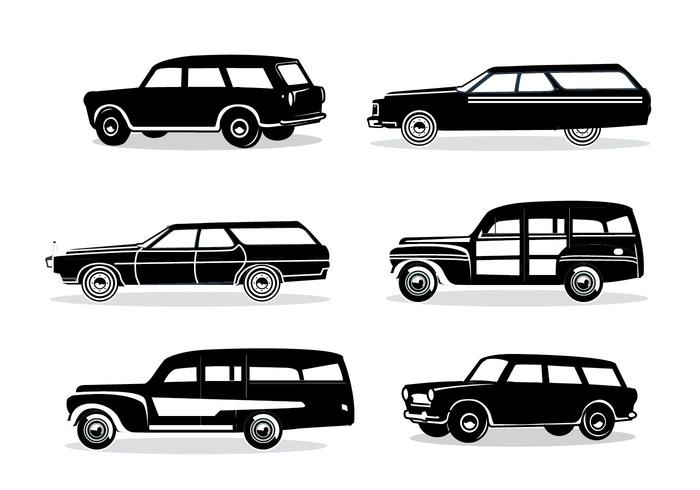 Station Wagon Silhouette.