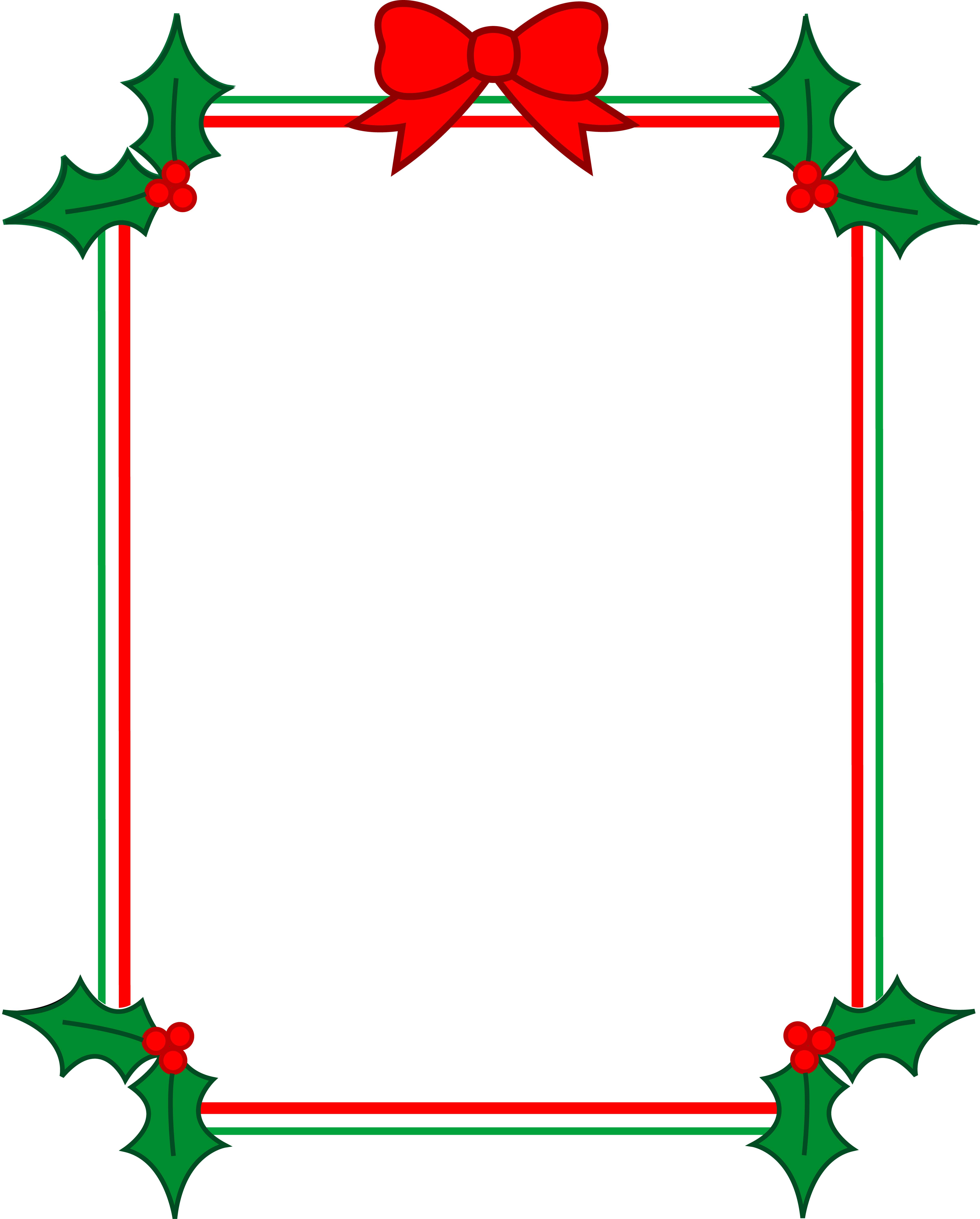 Christmas Clip Art Borders For Word Documents.