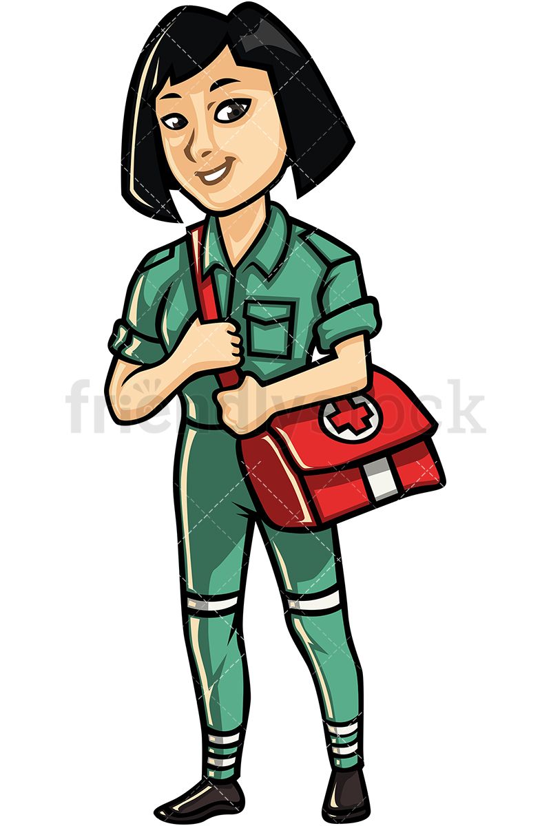 Asian Female Paramedic in 2019.