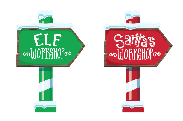 Best Santa Workshop Illustrations, Royalty.