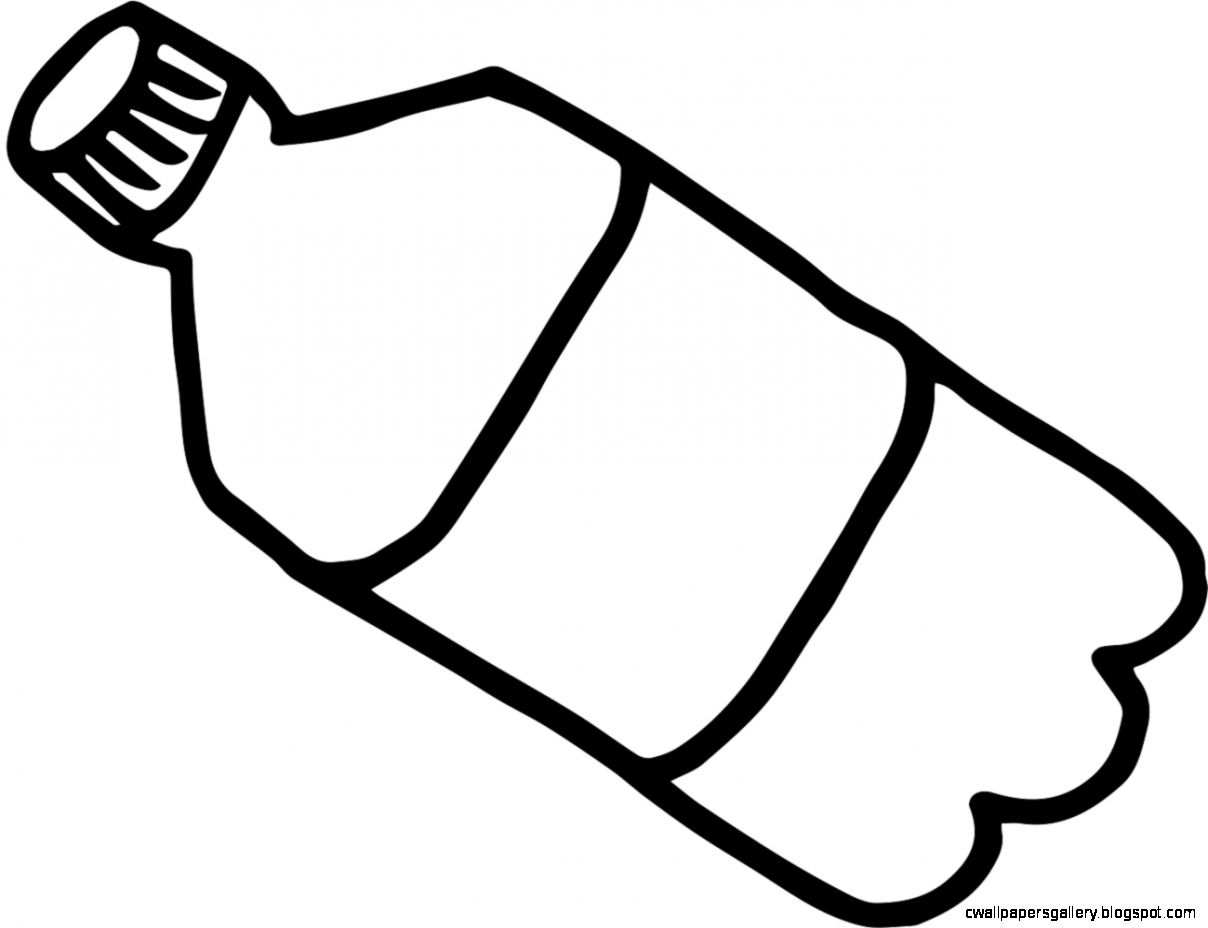 Plastic Water Bottles Clip Art.