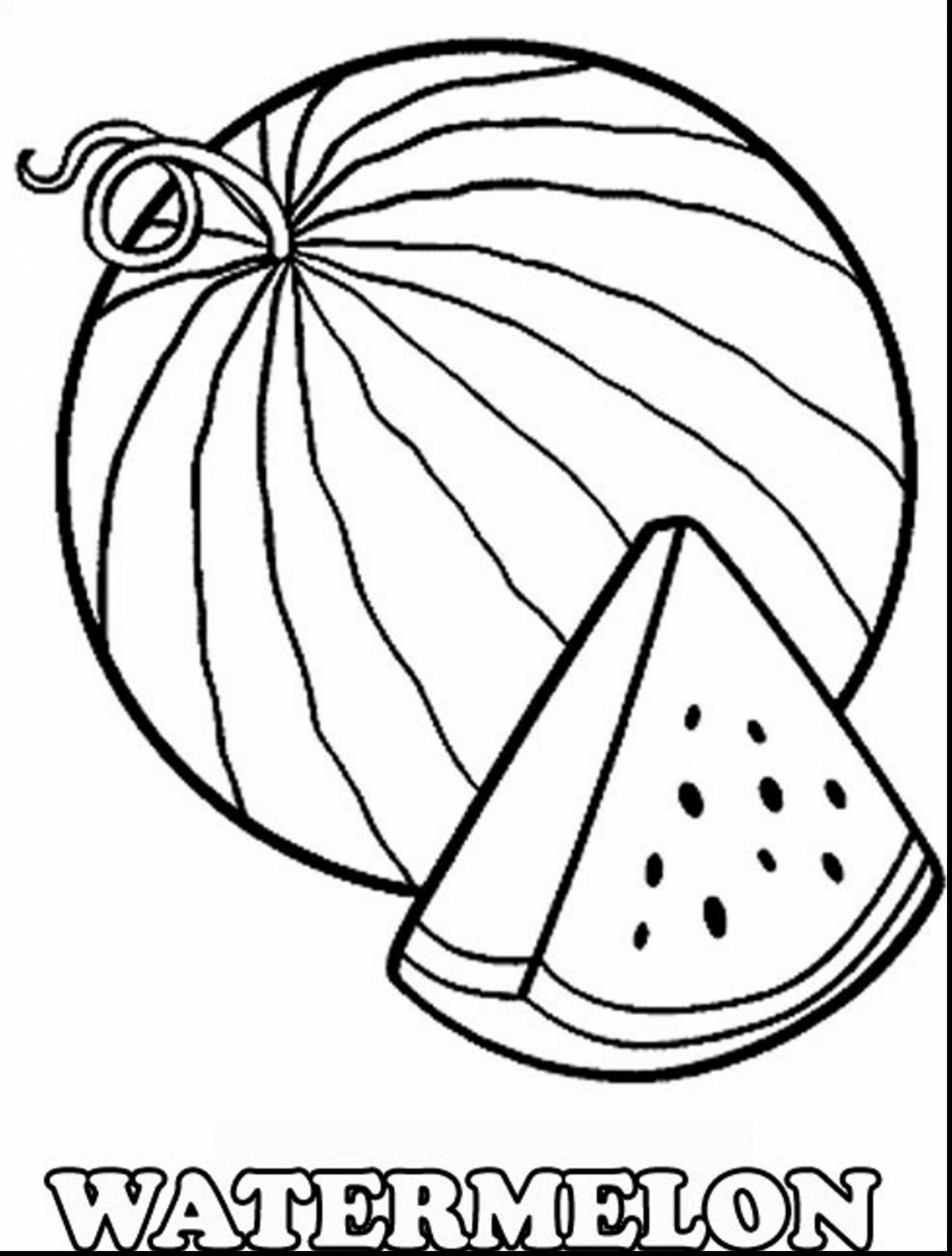 Watermelon clipart black and white Elegant Watermelon.