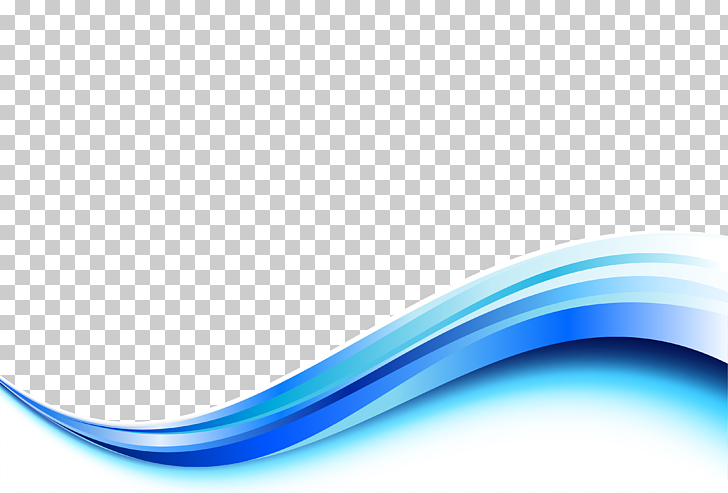 Blue wavy border, blue and white wave logo PNG clipart.