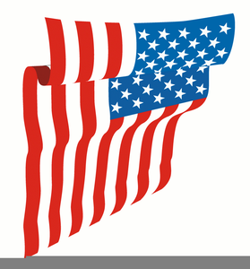 Waving Us Flag Clipart.