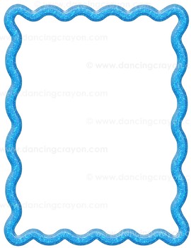 Borders: Wavy Glimmer Frames Clip Art.