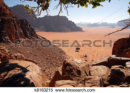 Stock Image of Wadi Rum Landscape Jordan k8163215.