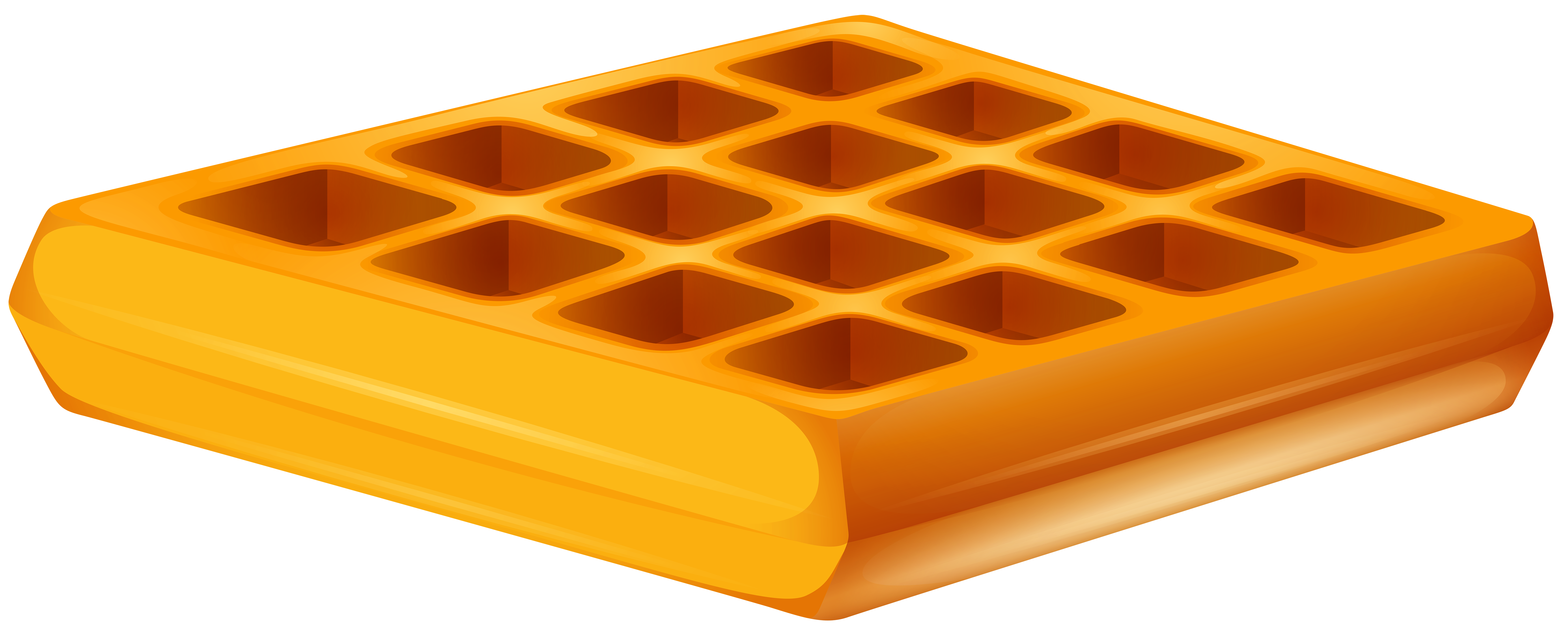 Waffle Transparent PNG Clip Art Image.