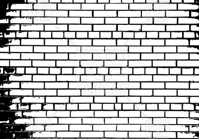 Grunge white and black brick wall background Vector Image.