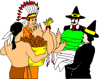 Pilgrim And Wampanoag Clipart.