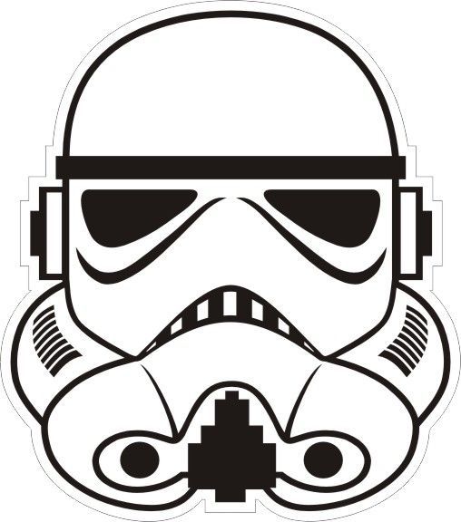 star wars clip art black and white.