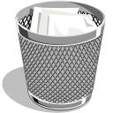 Waste Basket Icon, PNG ClipArt Image.